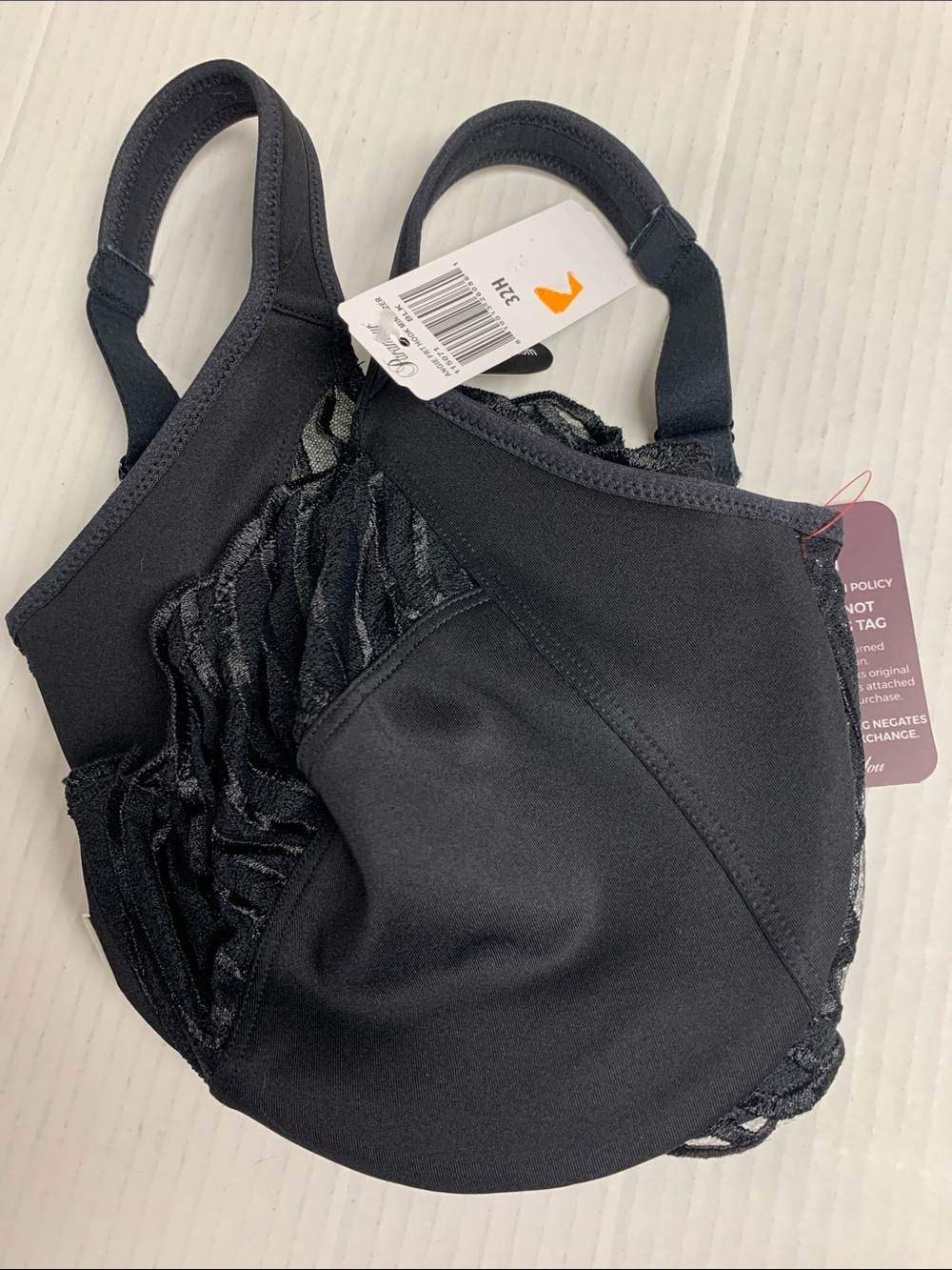 Felina Paramour Angie Front Hook Minimizer Bra Black NWT Size 32H - Picture 2 of 3